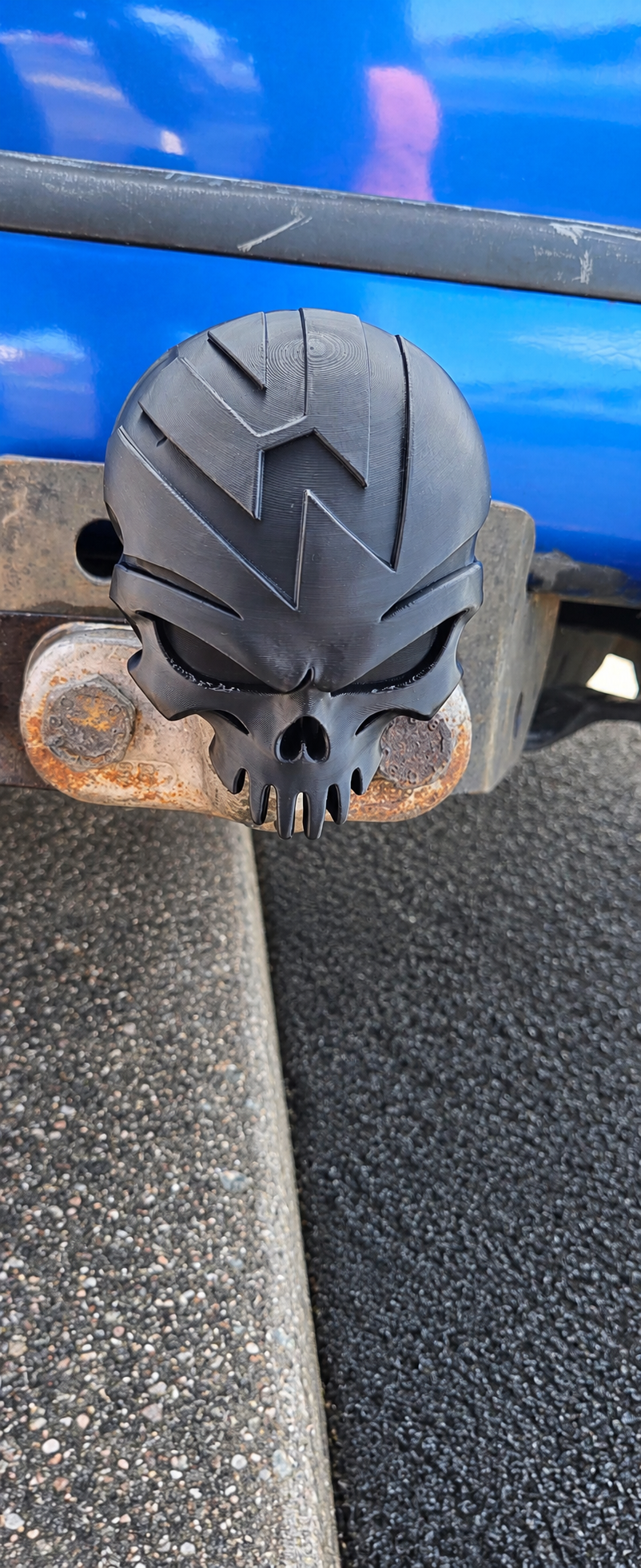 VW Skull Tow Bar Cover